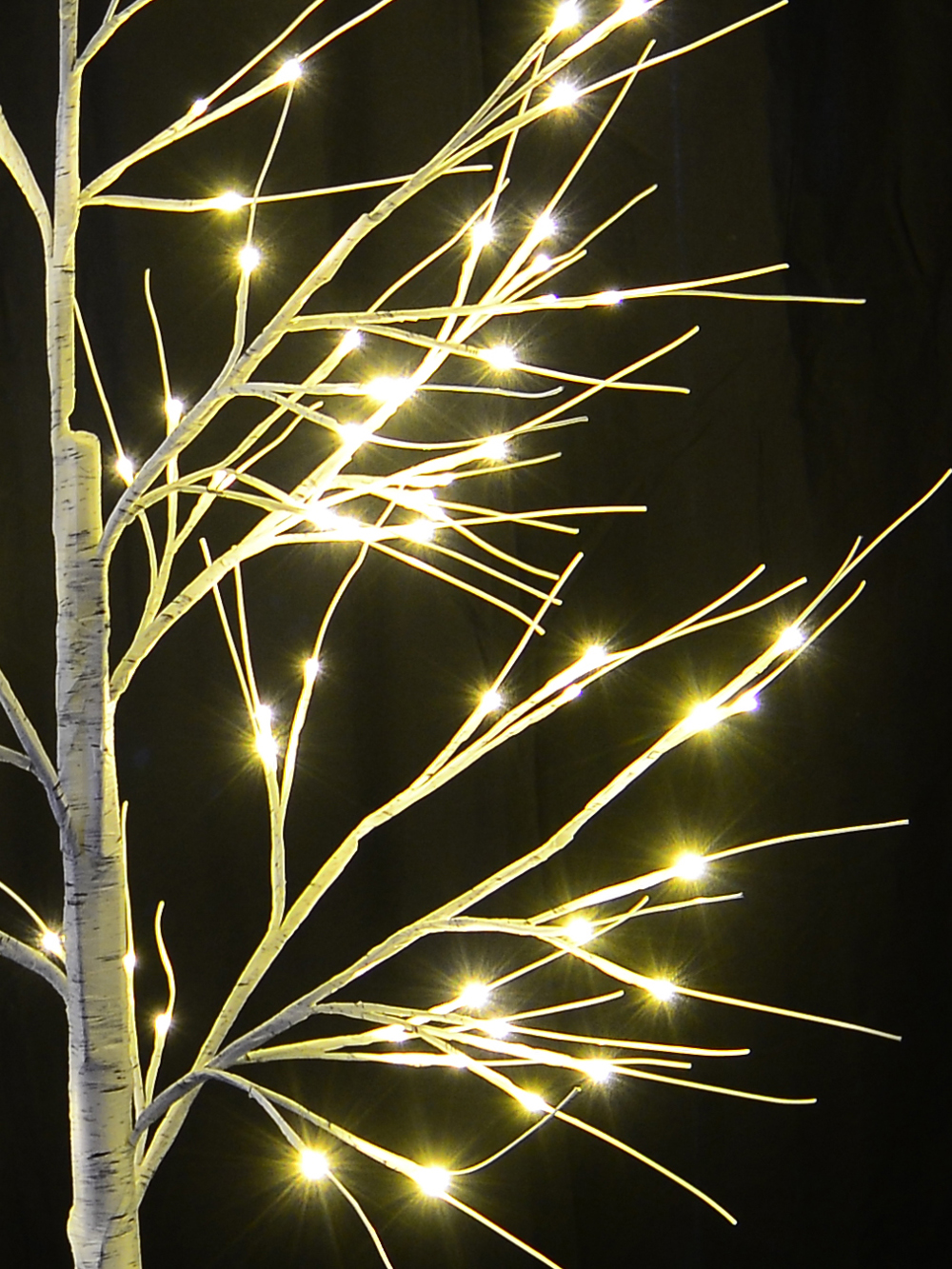 white christmas birch tree with led lights