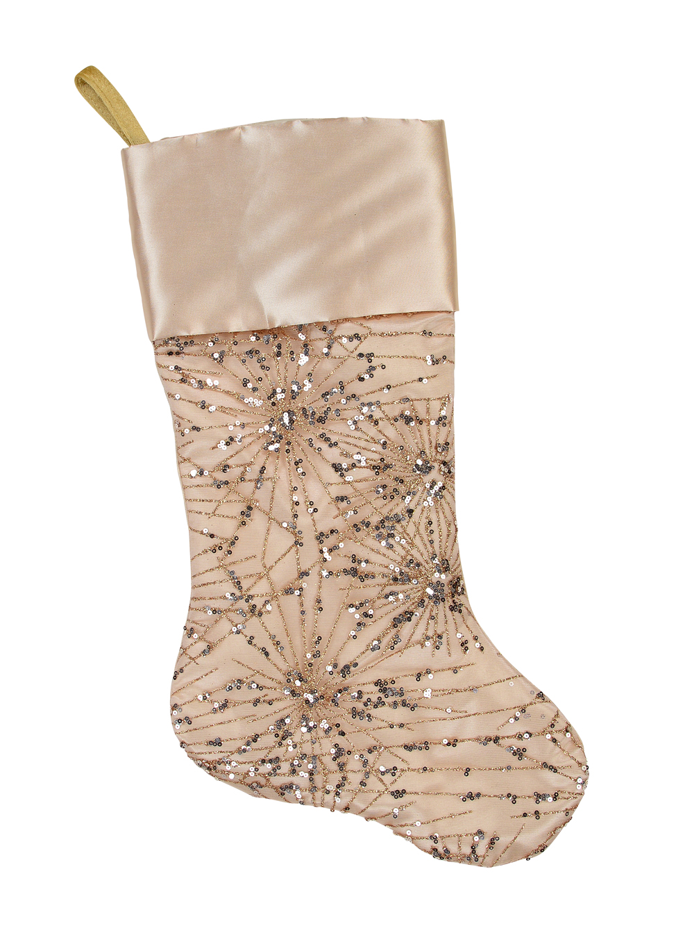 satin christmas stocking