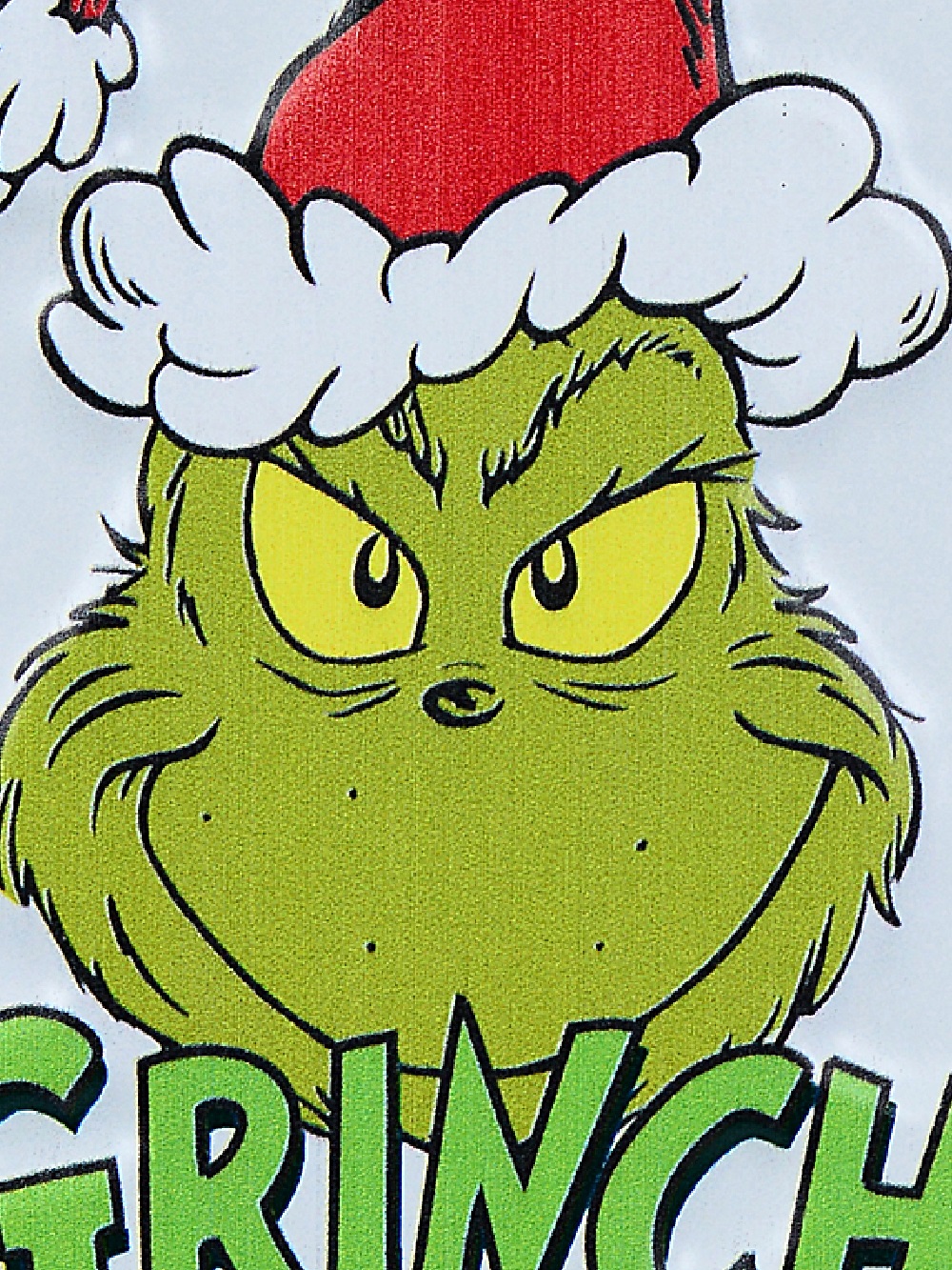 15cm smirking grinch hanging metal plaque | christmas accessories