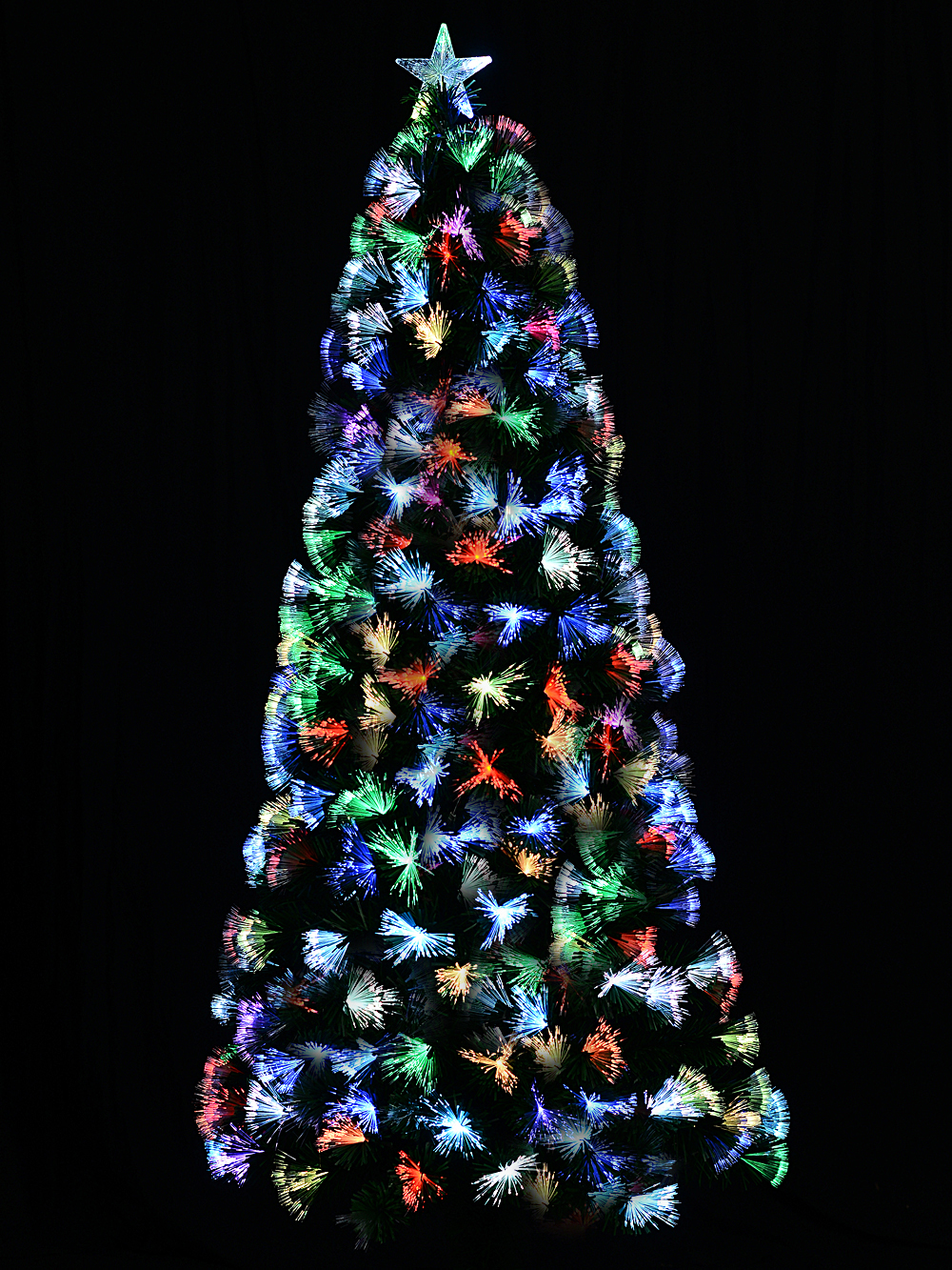 Vivid Multi Colour Dynamic LED Fibre Optic Christmas Tree With 185 Tips 1.5m Product Archive