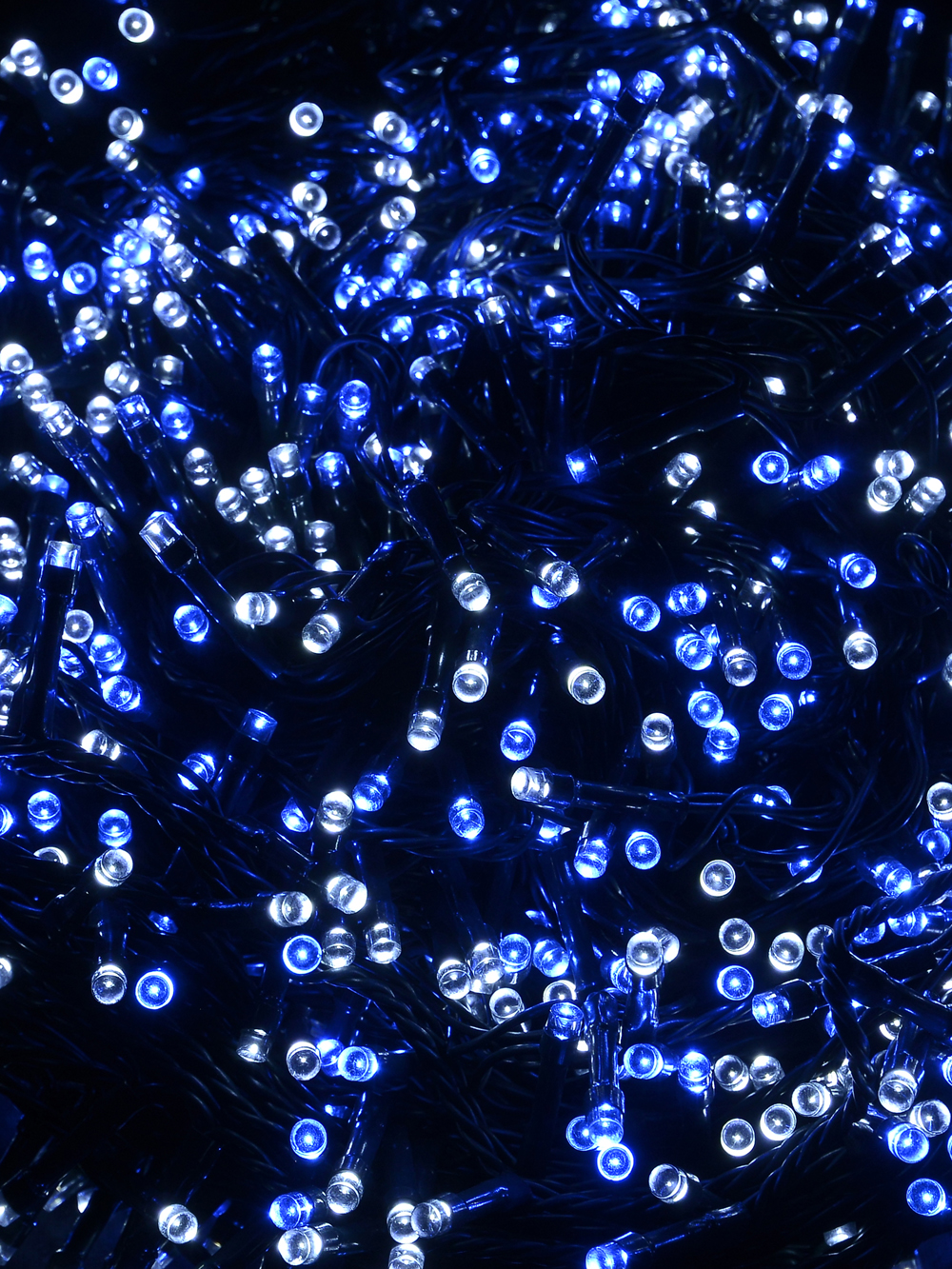 Blue led store string lights outdoor