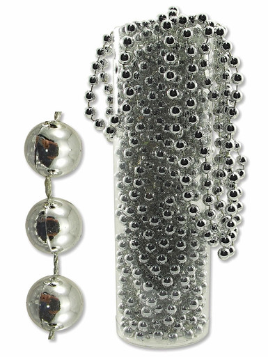 BEAD GARLAND - SILVER - 10 METRES - 8MM BEADS