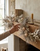 1.5m Decorated Champagne Weymouth Pine Garland | Berries & Baubles