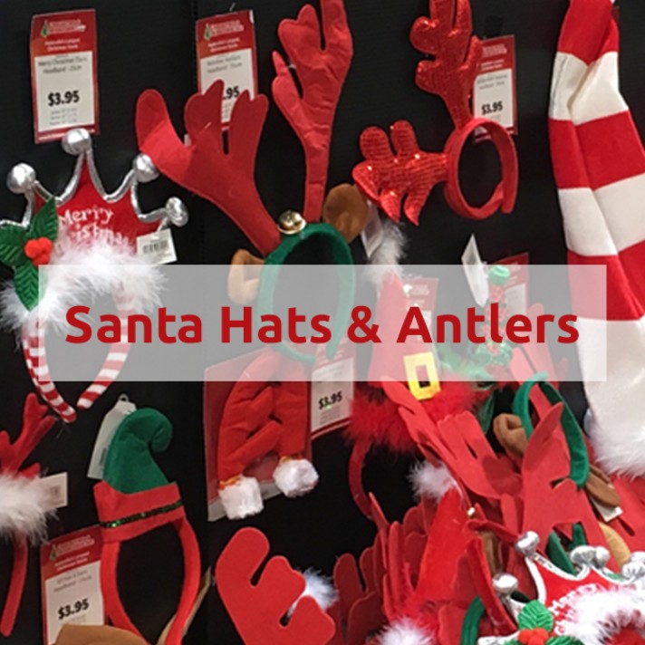 Shop Santa Hats, Stockings etc