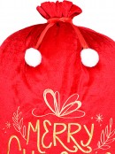 70cm Red Velvet Merry Christmas & Decorations Embroidered Santa Sack