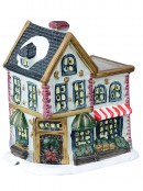 Christmas LED Battery Village Scene With Townsfolk Figurines - 24 Piece Set