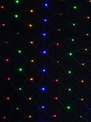 180 Multi Colour LED Concave Bulb Christmas Net Light - 1.8m