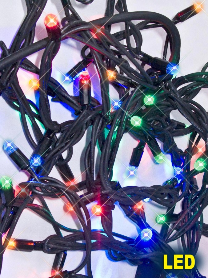 100 Commercial Grade Connectable Multi Colour LED Bulb String Light - 20m