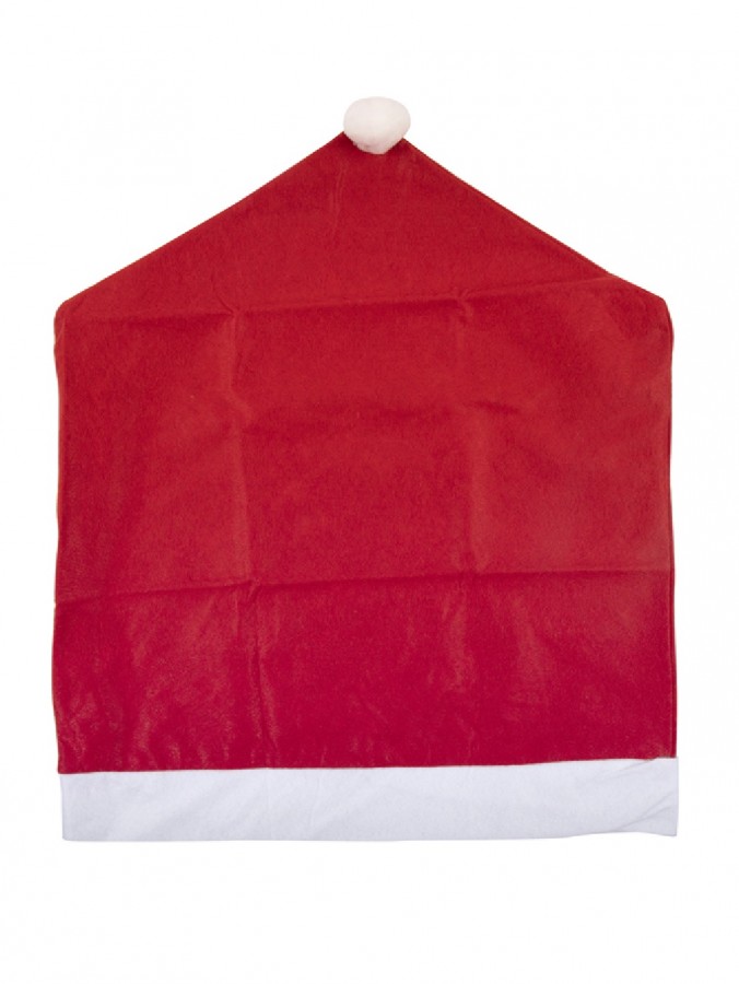 60cm Red Felt Santa Hat Christmas Chair Cover