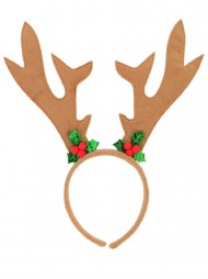 Cooraby 2 Pack Christmas Antler Headband Sequin Reindeer Headband Christmas Headwear Accessory 