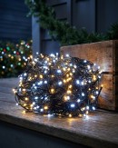 500 Warm & Cool White LED String Fairy Lights 8 Function With Timer | 25m
