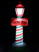 North Pole Street Lamp Illuminated Christmas Inflatable Display - 1.8m