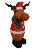 Adorable Waving Reindeer Illuminated Christmas Inflatable Display - 1.2m