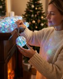 15 Cool White LED With Iridescent Geometric Spheres 2 Function | 2.1m