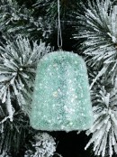 80mm Pastel Blue Sugar Gummy Look Christmas Bauble