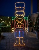 1.5m Tin Soldier Drummer Boy Outdoor Multi Colour LED Light Display