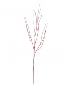 90cm Pink Iridescent Glitter & Sequin Twig Spray Long Christmas Stem