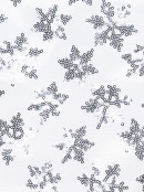 48cm White Satin With Silver Sequin Snowflakes Stocking With Cuff