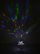 Snowflake Laser Light Effect Illuminated Tree Topper Ornament - 35cm