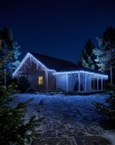 420 Blue & Cool White LED Icicle Lights 8 Function With Memory Hold | 10m