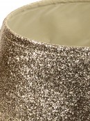 Crystal Gold Glitter Effect Textured Conical Shape Christmas Tree Skirt - 58cm