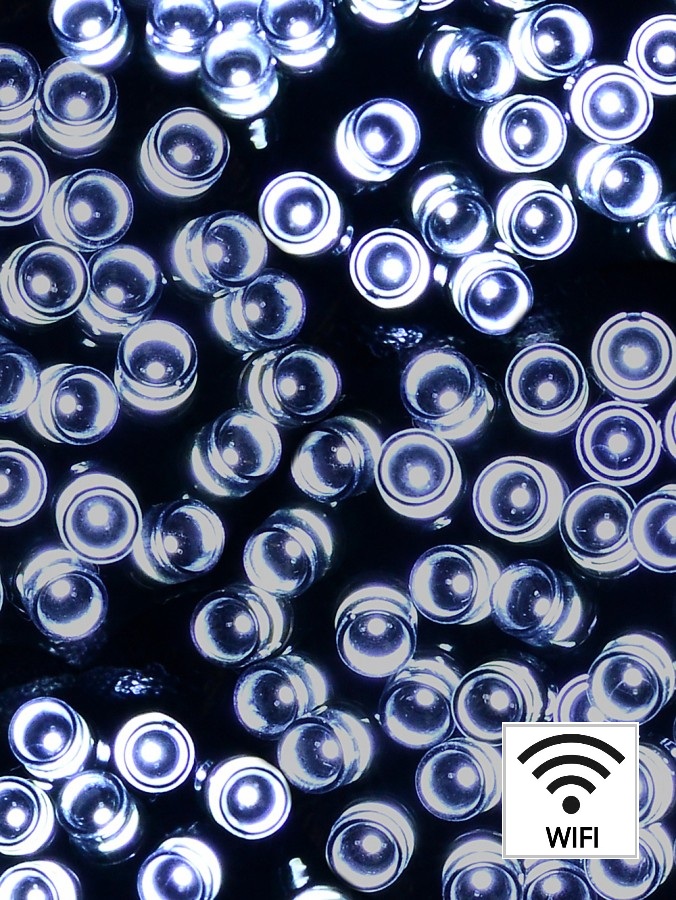 1000 Cool White LED WiFi Smart App String Fairy Lights 8 Function | 50m