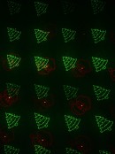 Red & Green Multiple Christmas Patterns Garden Laser Light - 12m x 12m
