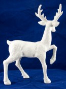 Prancing Glittered Reindeer Ornament - 28cm