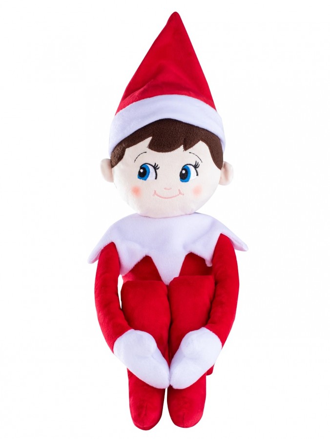 Plushee Pal Huggable Boy Elf On The Shelf Christmas Plush Toy - 81cm