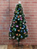 Vivid Multi Colour Dynamic LED Fibre Optic Christmas Tree With 185 Tips - 1.5m