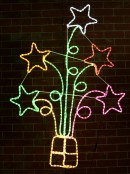 Multi Colour Shooting Star Fireworks & Christmas Gift Light Display - 1.5m