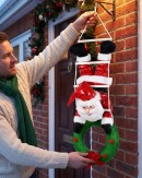 1.1m Hanging Santa On Rope Ladder Outdoor Nylon Christmas Decoration