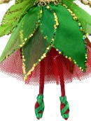 Green Dress & Wings Christmas Fairy Hanging Ornament - 18cm