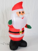 Traditional Look Cute Santa Illuminated Christmas Inflatable Display - 1.2m