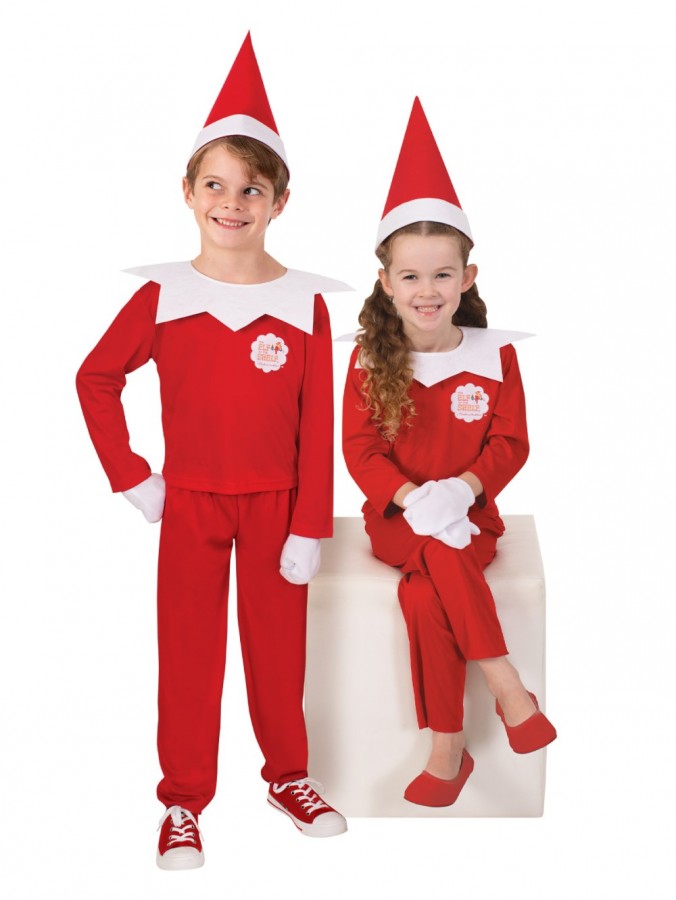 The Elf On The Shelf 3 Piece Children Costume - One Size For Most 6-8 Year Olds