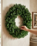 90cm Grand Statement Balsam Fir Christmas Wreath | High Density 354 Tips