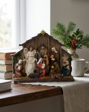 25cm Bethlehem Nativity Scene Embossed Resin Ornament