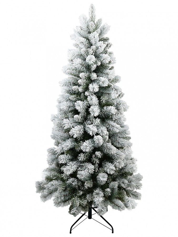1.8m Bavarian Heavily Flocked Dual Tip Christmas Tree | 497 Spruce & Fir Tips
