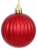 35x 60mm Red Pearl, Matte, Glitter & Shiny Green Christmas Baubles