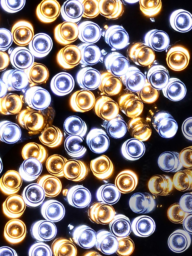 500 Warm & Cool White LED 25m String Fairy Light