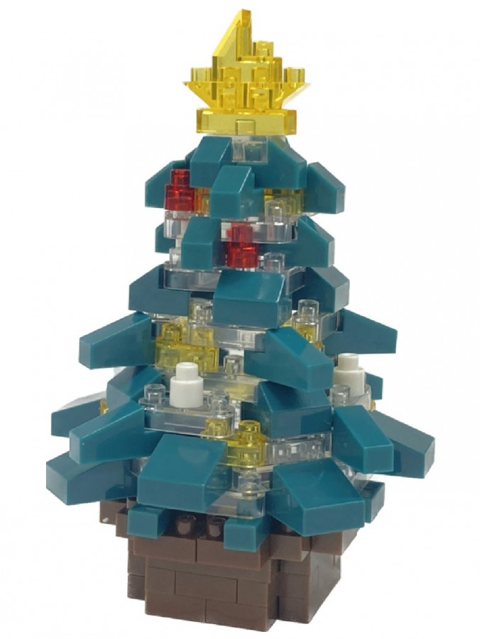 Nanoblocks Decorated Christmas Tree & Star Christmas Toy - NBC_381 140 Piece