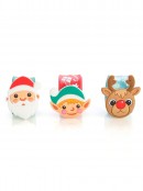 Assorted Cute Santa, Elf & Reindeer Christmas Snap Wristband