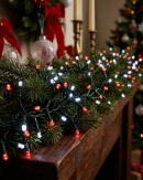 1000 Red & Cool White LED String Fairy Lights 8 Function With Timer | 50m