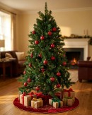 2.3m Eastern Evergreen Artificial Christmas Tree | 1221 Tips & Hinged Branches