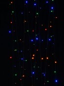 1000 Multi Colour Concave Bulb LED String Fairy Solar Lights - 100m