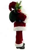 Traditional Suit Standing Decorative Santa With Sack - 46cm