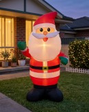 1.2m Cute Greeting Santa | LED Outdoor Inflatable