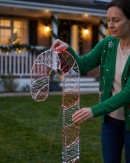 1.2m Vibrant Red & Cool White LED Candy Cane String Light Display