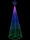 3.6m Multi Colour Digital LED Giant Conical Outdoor Christmas Tree