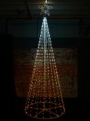 3.6m Multi Colour Digital LED Giant Conical Outdoor Christmas Tree